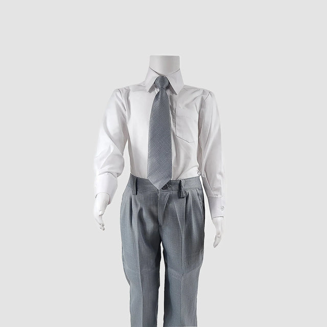 Aiden Four Piece Vest Set (Gray/White) - APAMAH