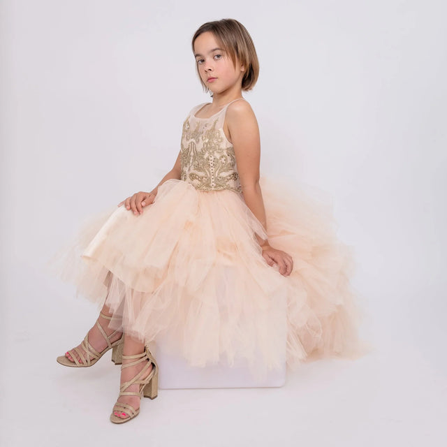 Ayla Dress (Champagne) - APAMAH