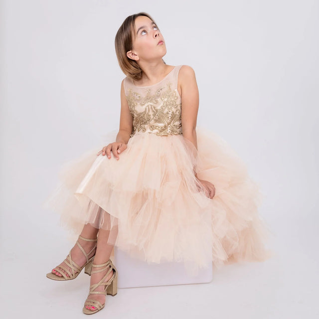 Ayla Dress (Champagne) - APAMAH