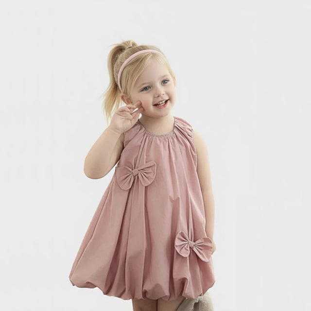 Cute Bow Baby Dress – 100% Cotton