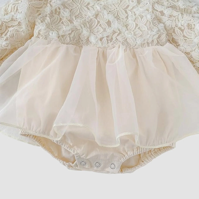 Floral Lace Baby Dress - APAMAH